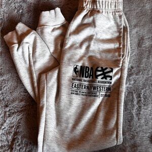 NBA Cream Elastic Waistband Pants